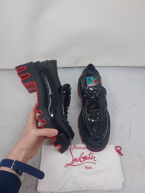 CHRISTIAN LOUBOUTIN Marvel WOMENS The Amazing Loubi Loafer Shoe - Picture 1 of 12